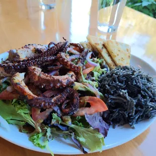 Grilled octopus salad