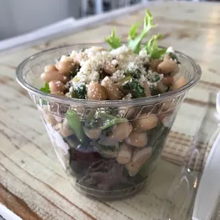 Marinated cannellini bean salad.