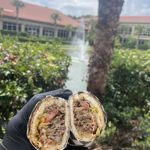 French Dip add Lettuce, Tomato, Onion.