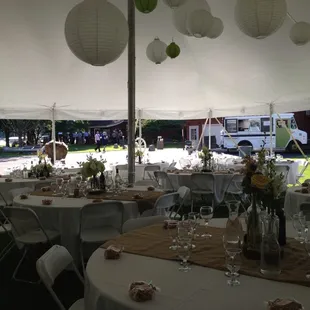 Getting ready to serve 150+ Guests at a wedding!