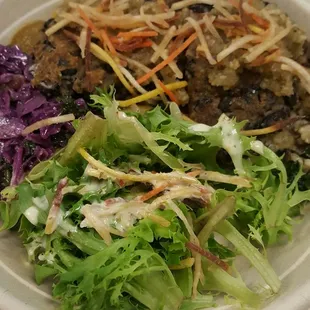 Black Bean Burger Rice Bowl