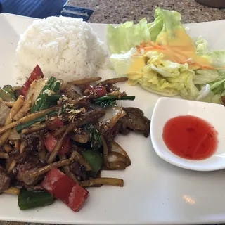 L15. Mongolian Beef Lunch Special