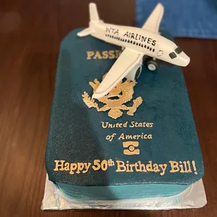 Custom designed 50th Birthday Cake