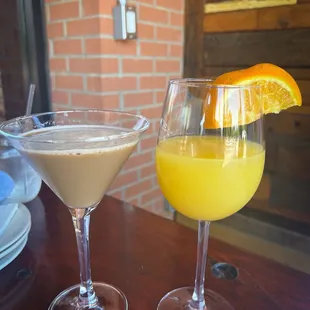 Espresso martini + mimosa