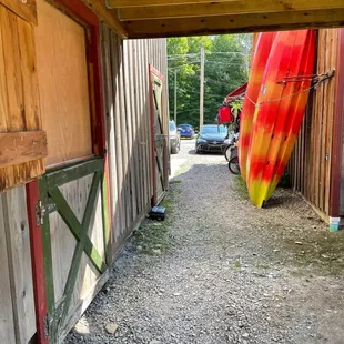 Entrance from parking lot