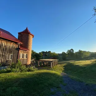 Looking down onto the back seating area.