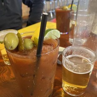 Bloody Mary!  Ya gotta have one once on vacation!