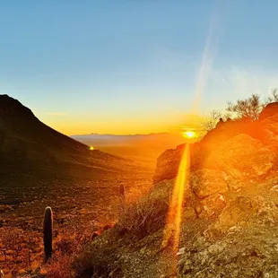 Sunset in the desert