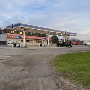 a gas station