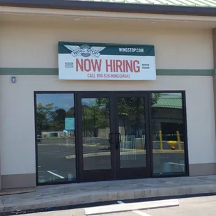 Wing Stop opening soon!! =)