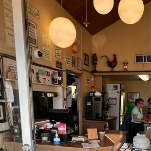 the kitchen and dining area