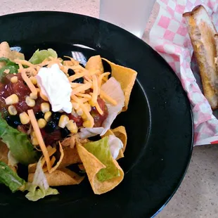 Taco Salad &amp; Grilled Cheese Sandwich