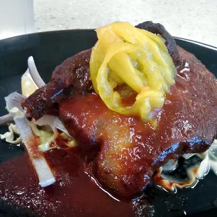 BBQ Beef Brisket w Pineapple Slaw