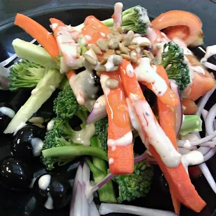 From Salad Bar w/o lettuce