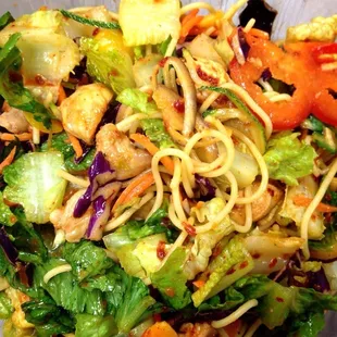 Lunch special: Thai Chicken Noodle Salad ($6.80). So spicy but so good!