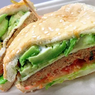 Salmon Burger $5.95 (Friday lunch special).