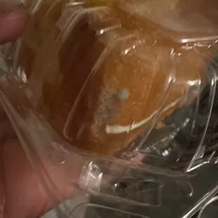 Mold spore on the Lemon cake, Really? I believed in y'all! I trusted y'all.   Tsk tsk