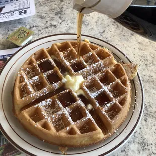 food, waffles