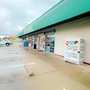 the front of the store