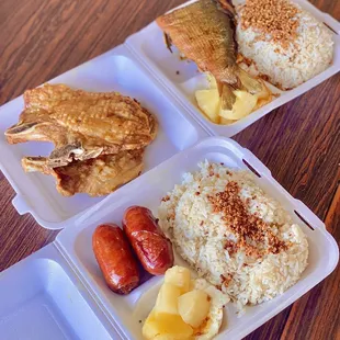 Longanisa, Smoke Boneless Bangus, and side of Hk Style Porkchop (08/2022)