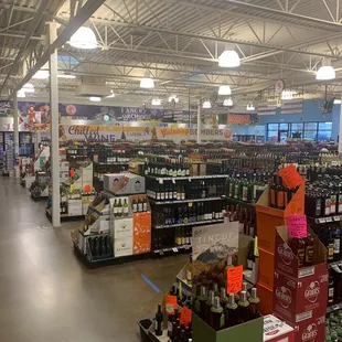the inside of a grocery store