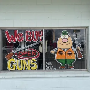 We buy, sell, and loan cash for guns!