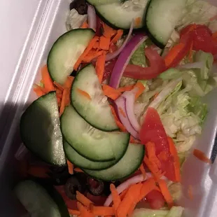 Really good food and my salad was really fresh