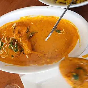 Indian curry soup was delicious!