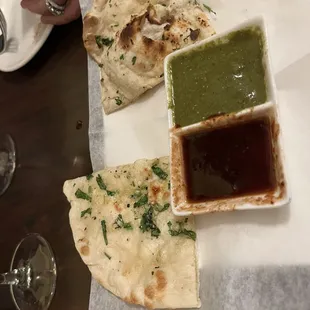 Naan .. well, half portion anyway- yum!