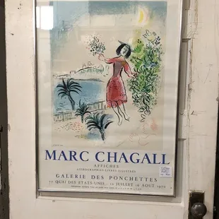 Original Marc Chagall gallery in Nice poster
