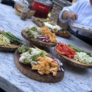 Fresh veggies with lots of color!