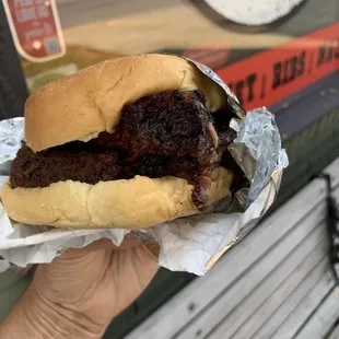 Fabulous brisket sandwich. So good.