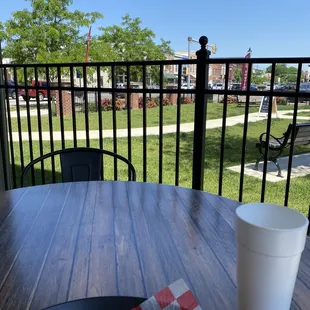 Great seating area with nice views