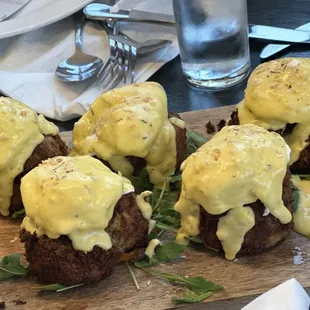 Crab cake Benedict...