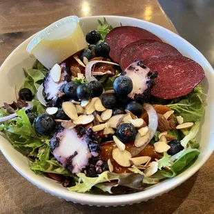 Grilled peach and fresh beet salad!