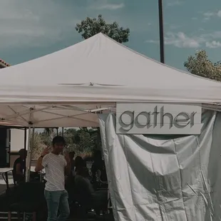 outside