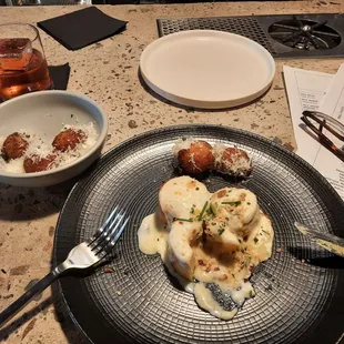 Baked Potato and Chicken Croquettes