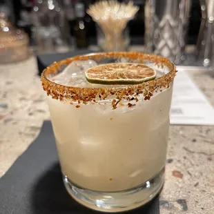 Jalapeno margarita, special request by me but made perfect!