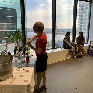 Anne serving up some serious fun!!