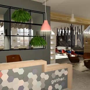 Our reception area at Gather Norfolk