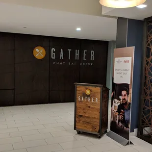 Front entrance and hostess stand