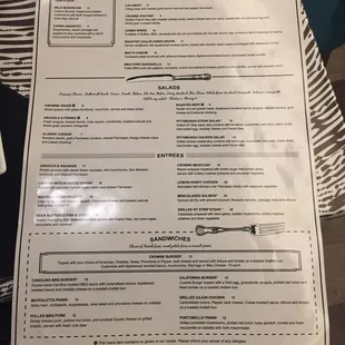 Dinner Menu