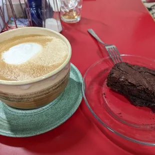 Large latte excellent Tucson Roasters  4.75 is huge like a 20 oz  Dbl Choc GF Brownie 4.25 3-21-2022