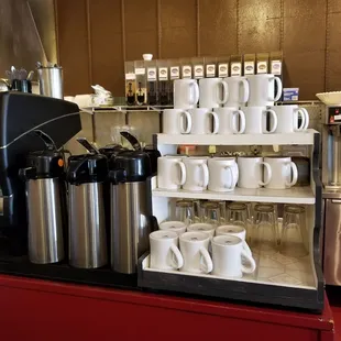 Help yourself coffee and refills