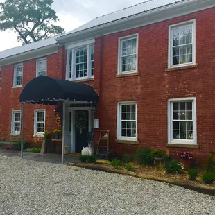 the front of the building