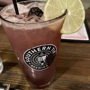 Blackberry violet margarita