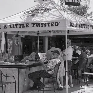 a man reading a newspaper