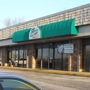 the front of the restaurant