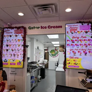 Inside with the menus