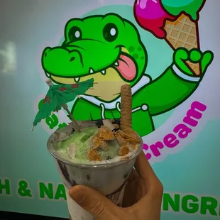 Halo halo - replaced ube with pandan